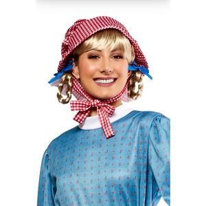 Rubies American Girl Kirsten Blonde Wig #2000446 Pigtails‎ Costume Hair